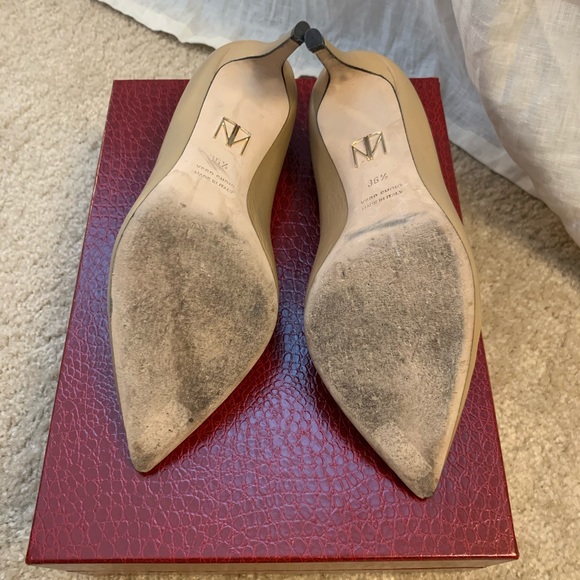 Tamara Mellon Rebel 75 Tan Kidskin 36.5 - Picture 6 of 8